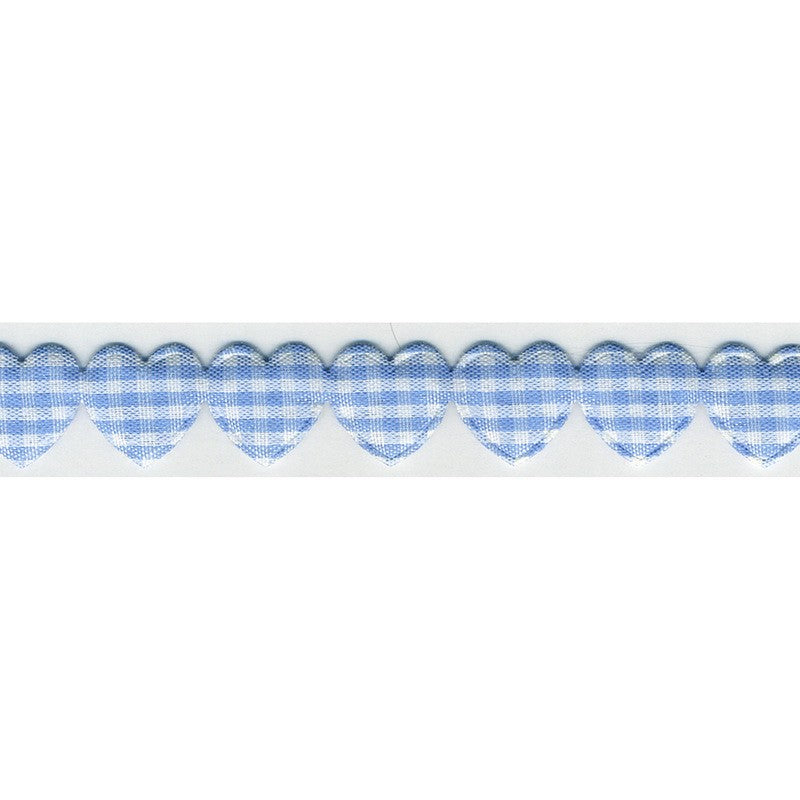 Padded Heart Trimming 03 Pale Blue