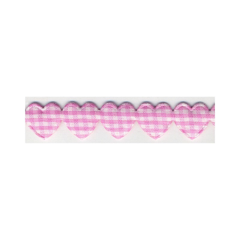 Padded Heart Trimming Pale Pink 74