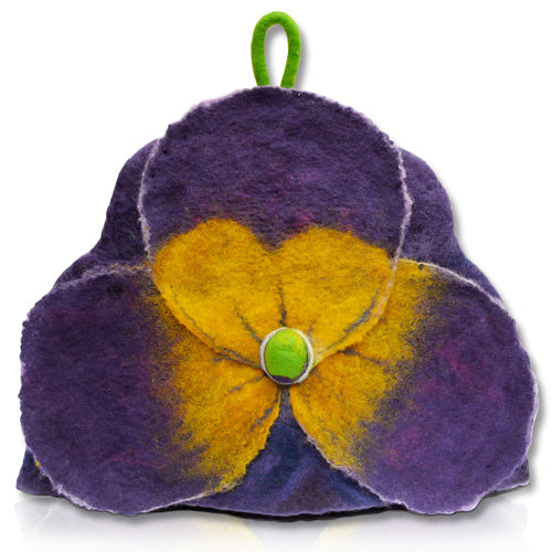 Pansy Posy Felt Tea Cosy felting Kit
