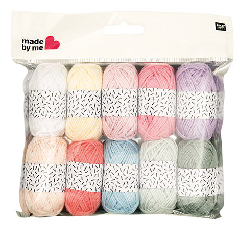 Mini Cotton DK Yarn Pack 10 x 10g balls Vintage