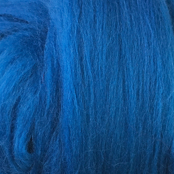 100g Royal Blue Merino wool tops for felting & giant knitting