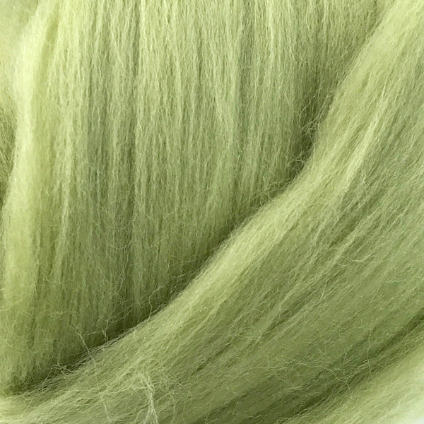 100g Sage Green Merino wool tops for felting & giant knitting