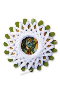 Sajou Linen Thread on Thread Card White