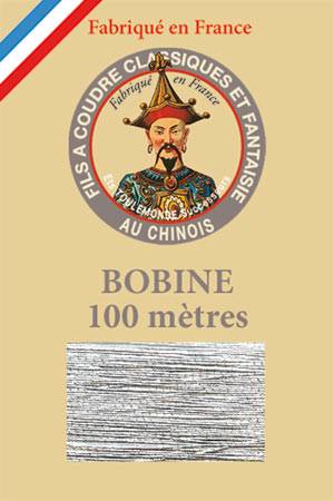 Sajou Polyester metallized sewing thread 122 Silver 100m