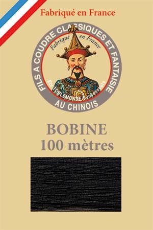 Sajou Polyester metallized sewing thread 170 Black 100m