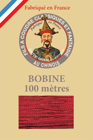 Sajou Polyester metallized sewing thread 210 Red 100m