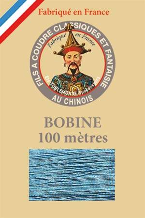 Sajou Polyester metallized sewing thread 222 Ocean 100m