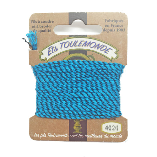 Sajou Novelty Rochefort thread 4026 Turquoise and black