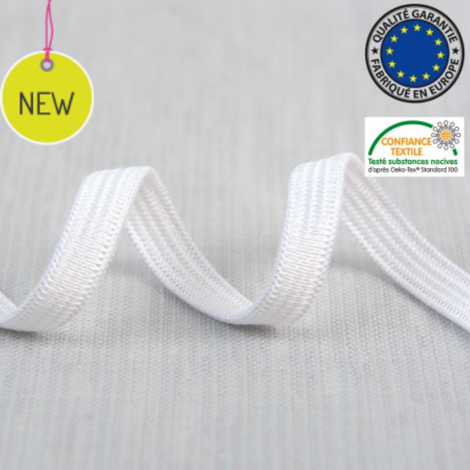 5mm White  Elastic  - per metre (D)