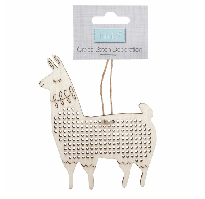 Cross Stitch Decoration: Llama