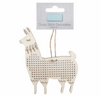 Cross Stitch Decoration: Llama