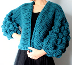 "Fir Cone Cardigan" Crochet Pattern