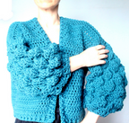 "Fir Cone Cardigan" Crochet Pattern