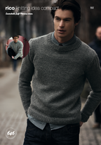 Men's Aran Jumper Knitting Pattern 646 (now discontinued)