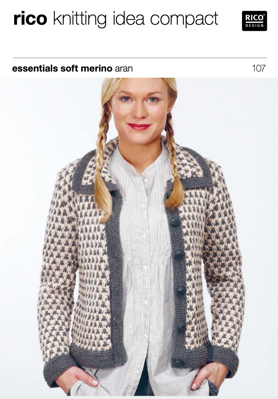 Women's Aran Jacket Knitting Pattern 107