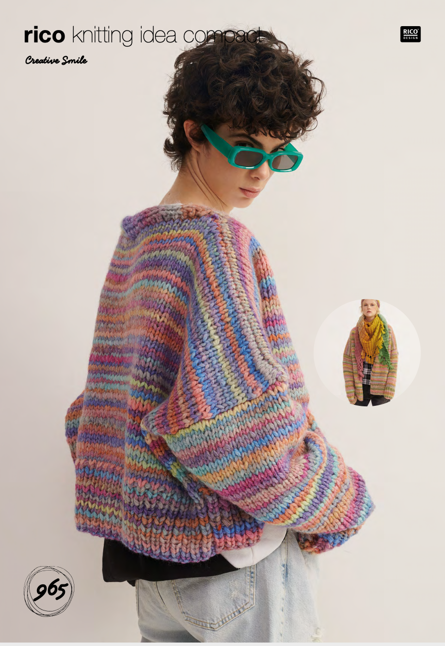 Smile Knitting Pattern 965 : Oversized Ladies Cardigan