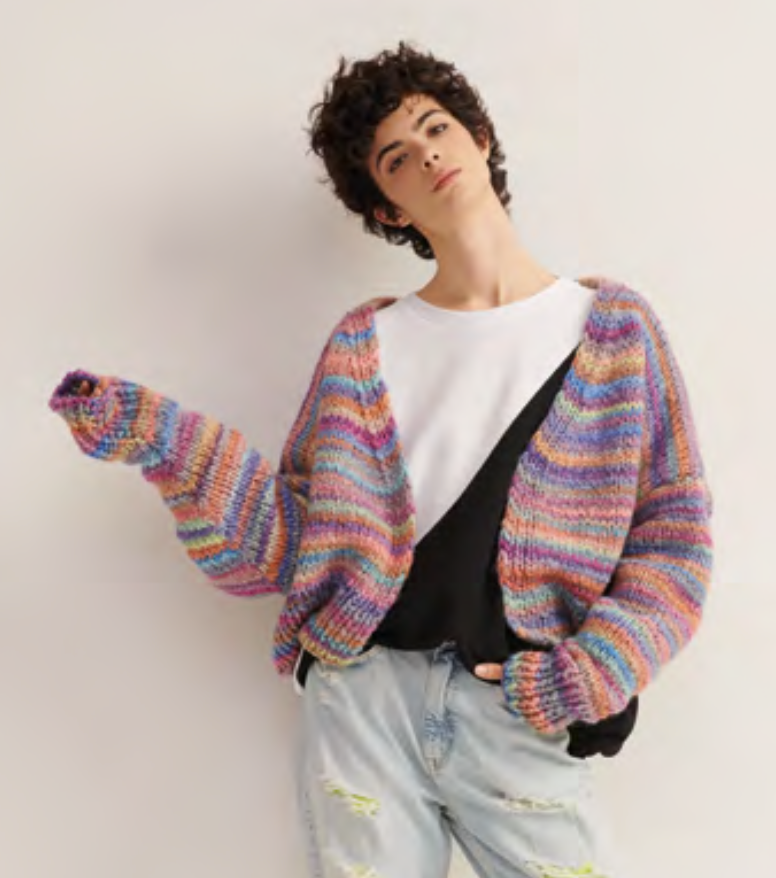 Smile Knitting Pattern 965 : Oversized Ladies Cardigan