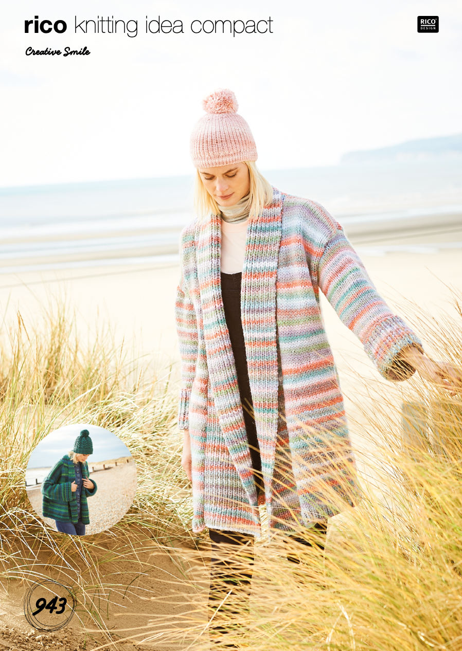 Smile Digital Knitting pattern 943 : Ladies Cardigan (D)