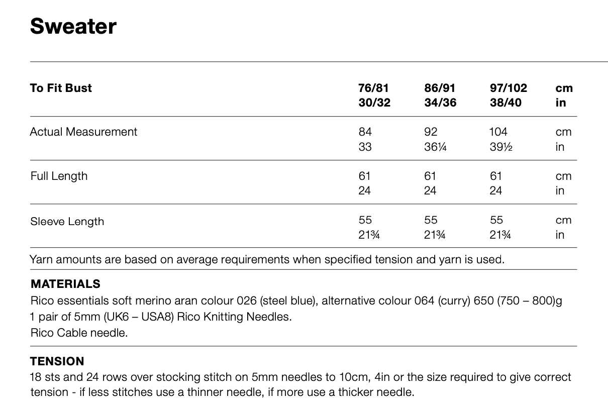 Women's Aran Sweater Knitting Pattern 028