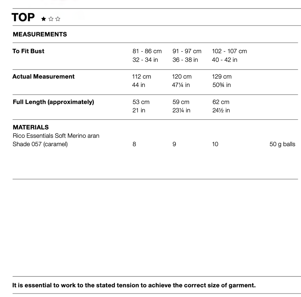 Women's Aran Tank Top Knitting Pattern 814