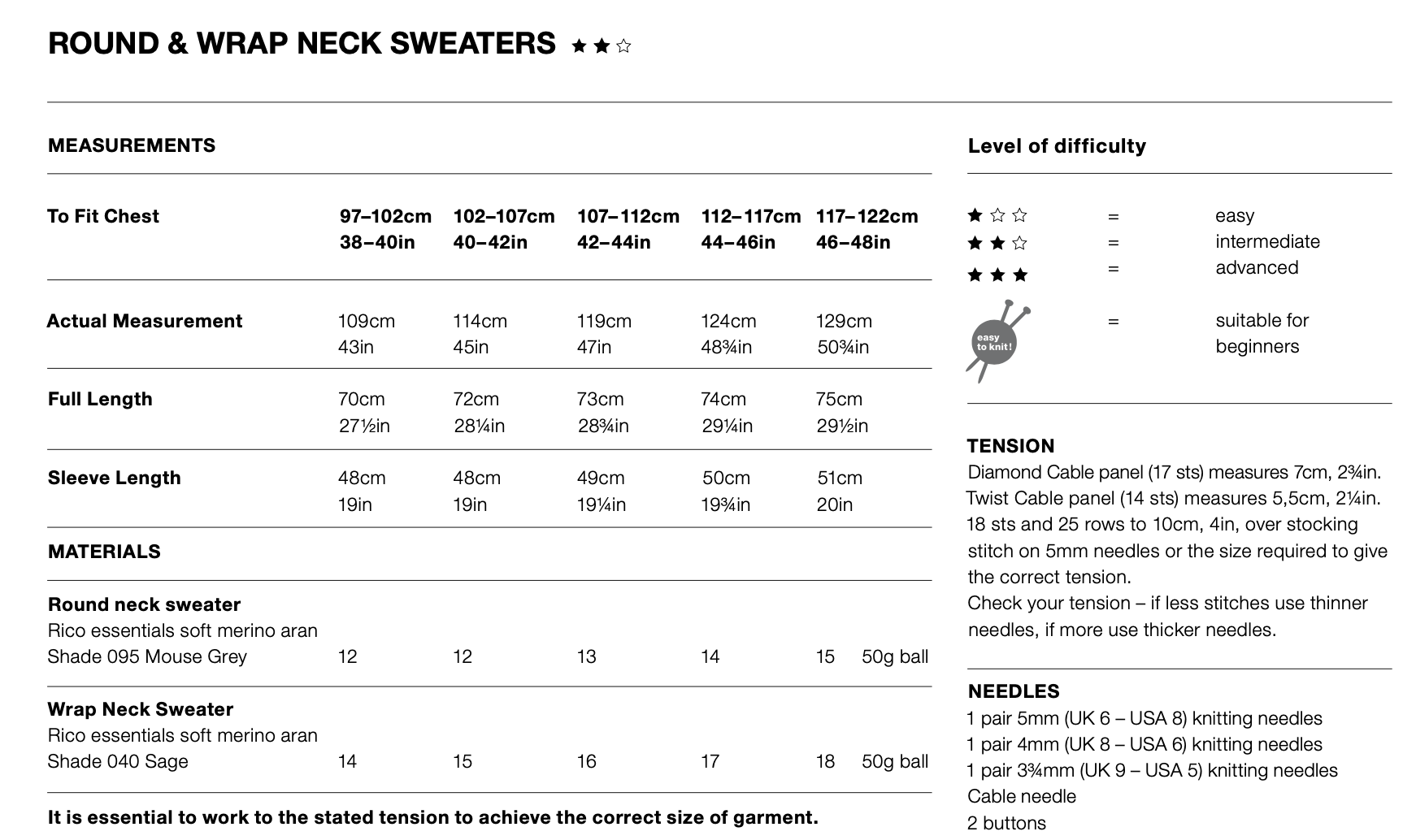 Men's Aran Cable-Knit Jumper Knitting Pattern 187