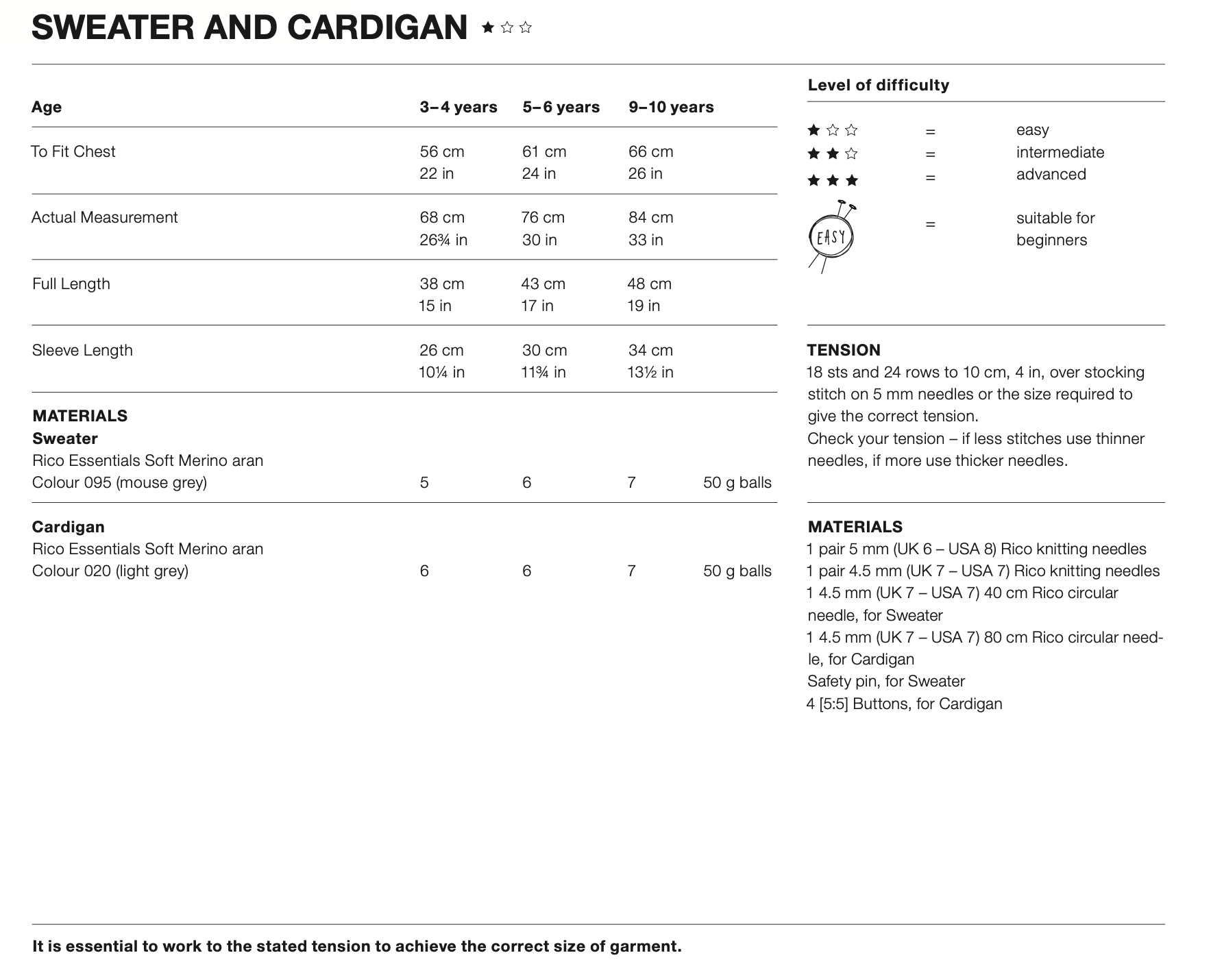 Kids Aran Cardigan and Jumper Knitting Pattern 618