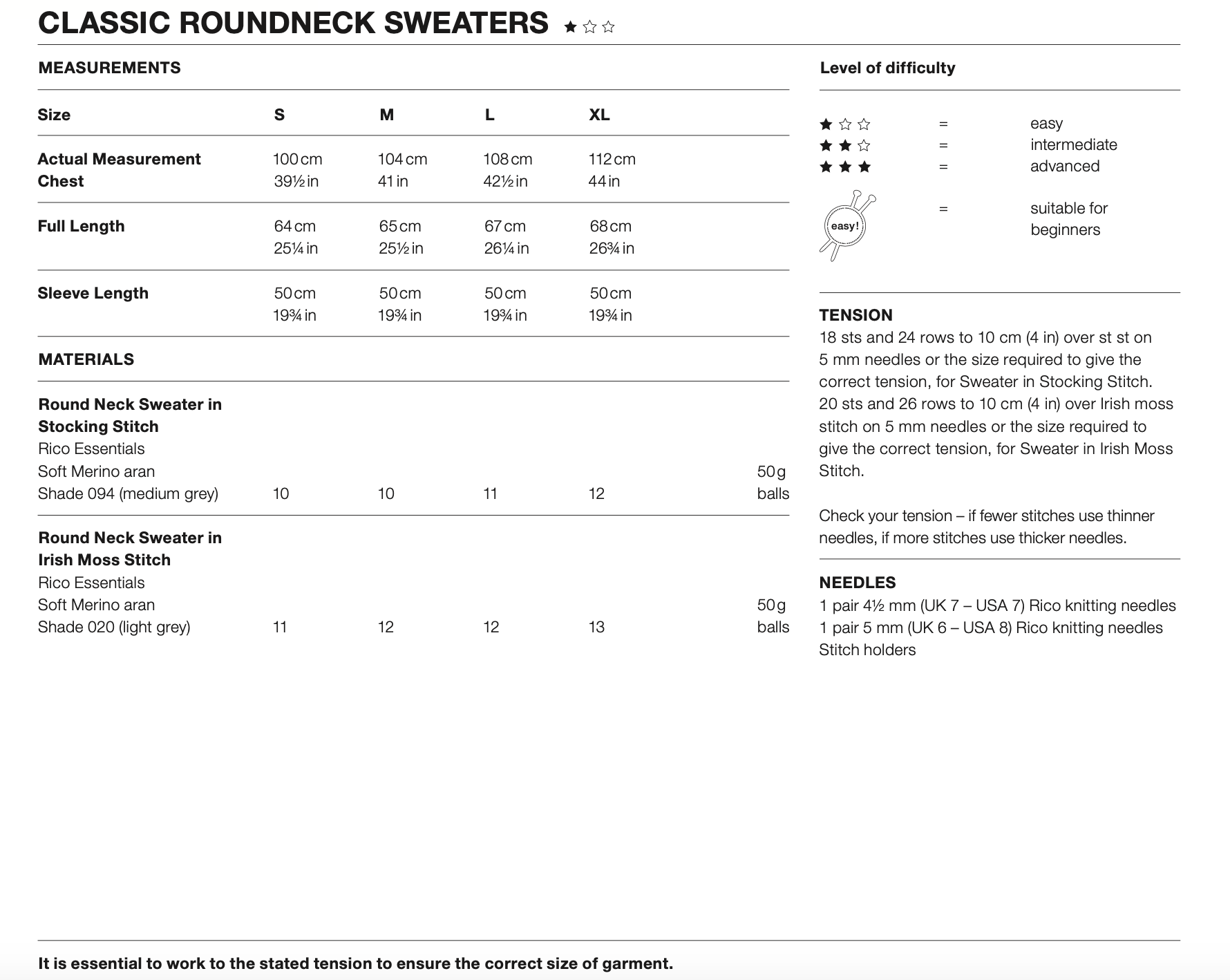 Men's Aran Jumper Knitting Pattern 646 (now discontinued)