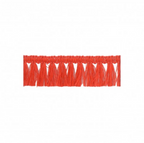 Woven Tassel Fringing 8 Red