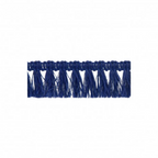 Woven Tassel Fringing 23 Navy