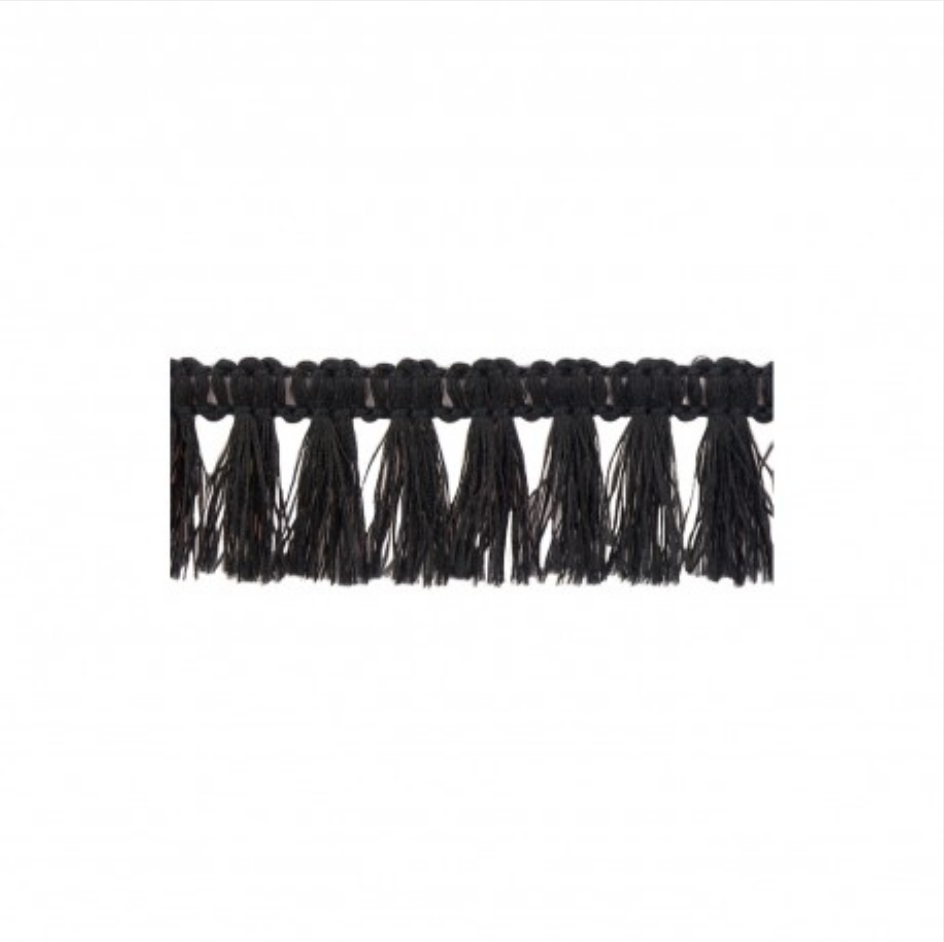 Woven Tassel Fringing 14 Black