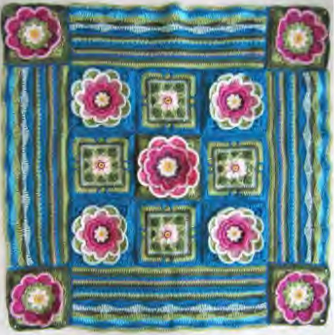 LILY POND Crochet Blanket Yarn Kit