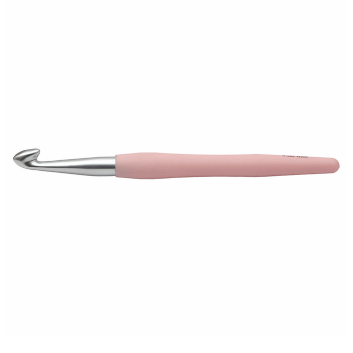 9mm Crochet Hook : Waves : Aluminium  : Pink : 9.00mm