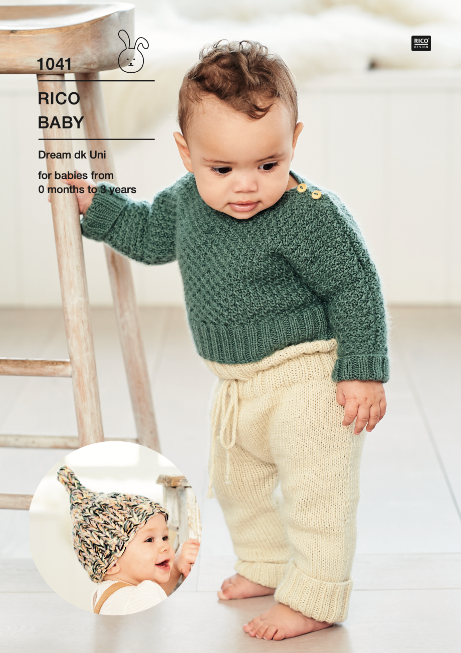 Baby Dream Uni Pattern 1041 Sweater, Leggings & Hat