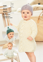Baby Dream Uni Pattern 1040 Sweater, dress & hat