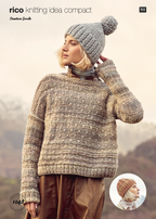 Smile Knitting Pattern 1048 : Ladies Jumper & Hat (D)