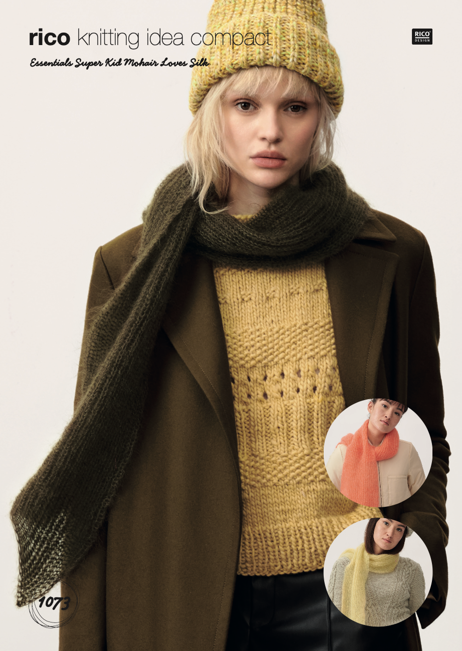 Super Kid Mohair Pattern 1073 Scarf (D)