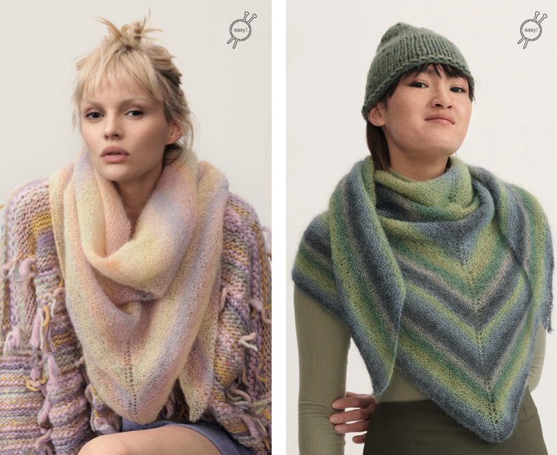 Super Kid Mohair Pattern 1065 Cardigan & Shawl