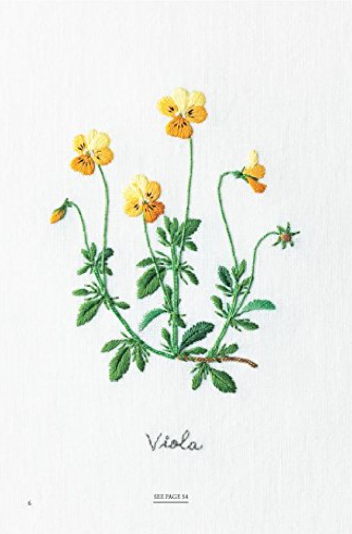 Embroidered Garden Flowers by Kazuko Aoki