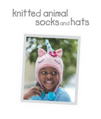 Knitted Animal Socks and Hats