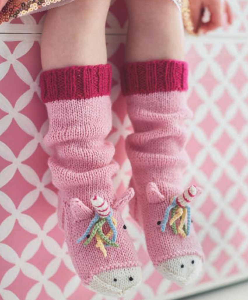 Knitted Animal Socks and Hats