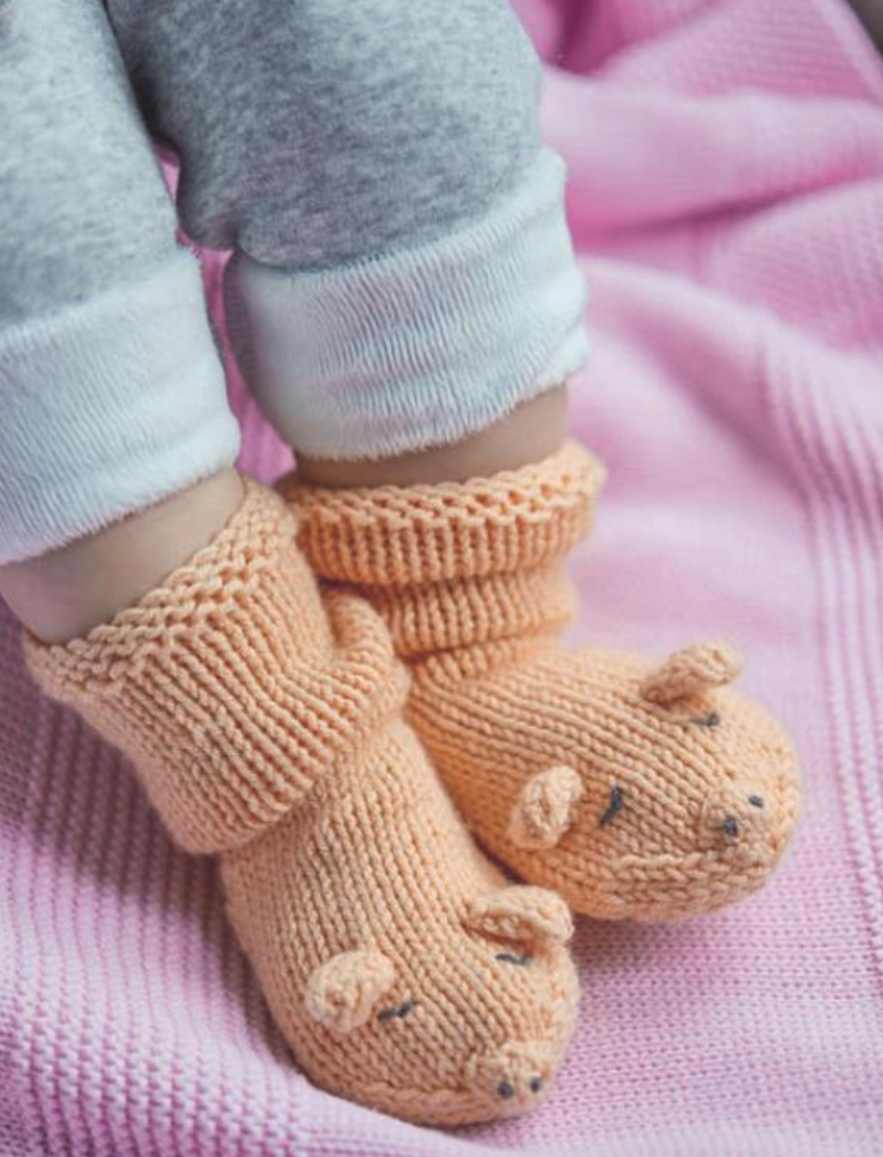 Knitted Animal Socks and Hats