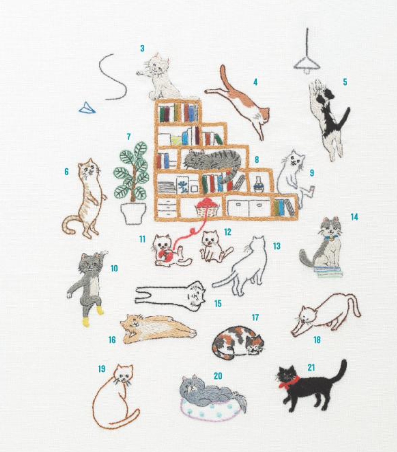 Cat Lady Embroidery : 380 Ways to Stitch a Cat