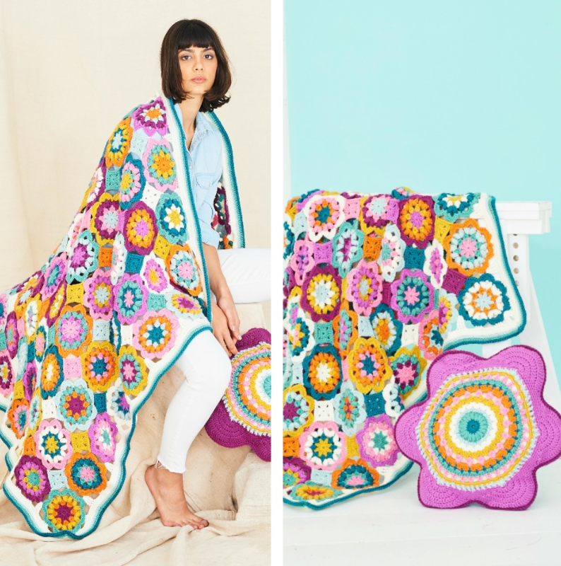 Stylecraft Aran Special Aran Pattern 9771 : Crochet Blanket