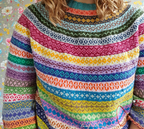 Around the World Sweater Pattern (Knitted in Metropolis)