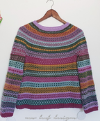 Around the World Sweater Pattern (Knitted in Metropolis)