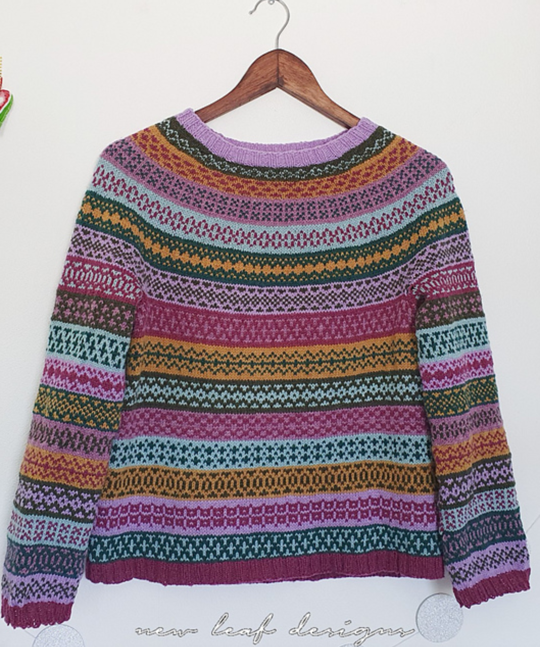 Around the World Sweater Pattern (Knitted in Metropolis)