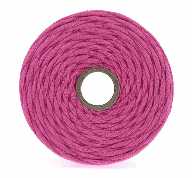 Macramé Cord: 87m x 4mm: 0.5kg: Pink