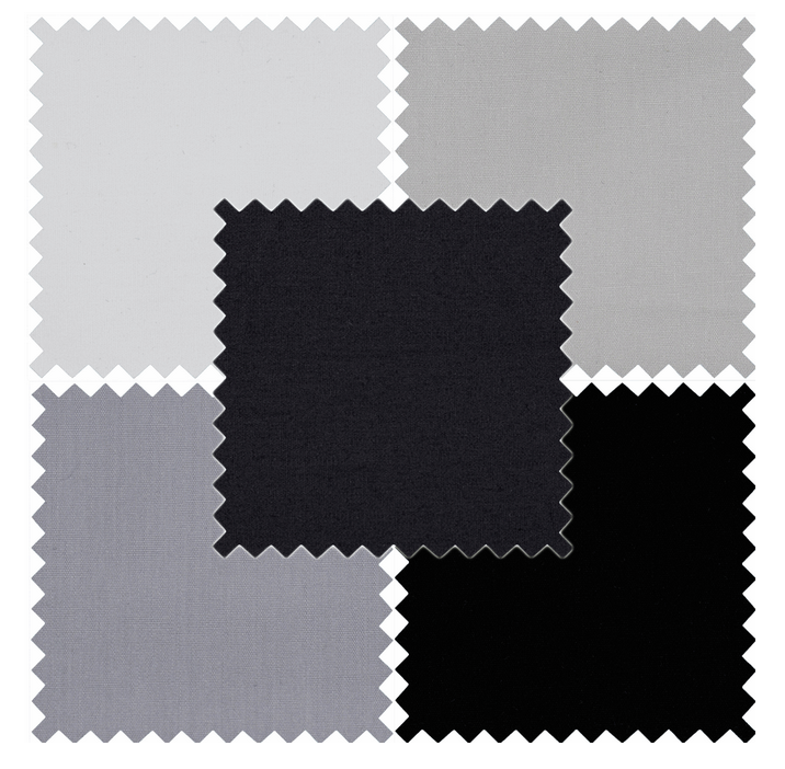 Plain Fat Quarter Pack: Monochrome
