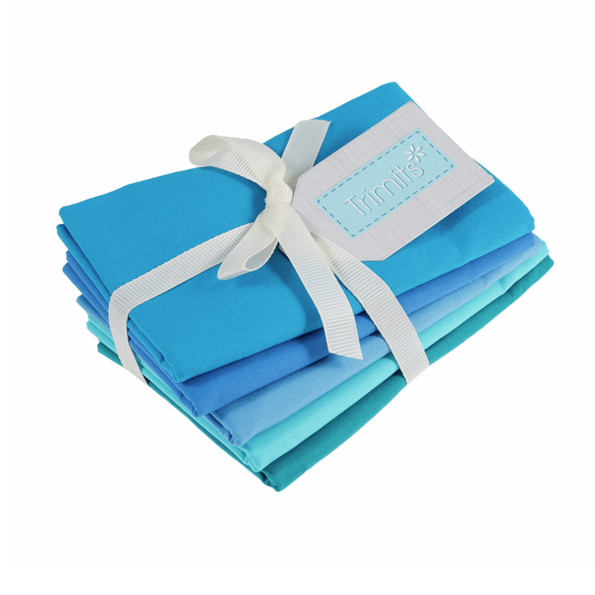 Plain Fat Quarter Pack: Seaside