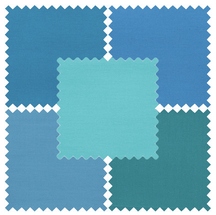 Plain Fat Quarter Pack: Seaside